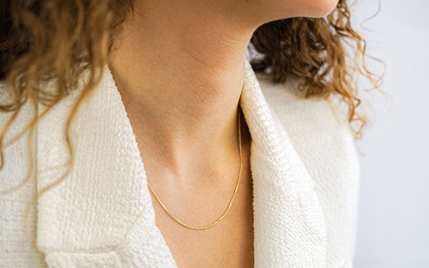 Ezüst Gyémánt Nyaklánc